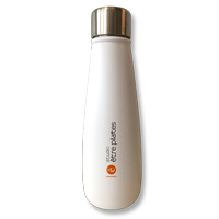 Bouteille en acier inoxydable avec logo de studio être pilates