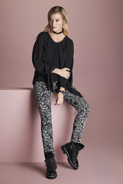 Pantalon de la collection Lisess L. imprimé floral Trinity